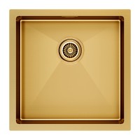 Мойка нерж. сталь GERBERG 44 UNI, PM254444-BG, брашированное золото, 440х440мм, Paulmark