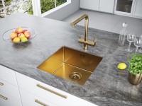 Мойка нерж. сталь GERBERG 44 UNI, PM254444-BG, брашированное золото, 440х440мм, Paulmark