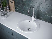 Мойка GELEGEN 50, IT-GRANIT, PM404800-WH, белый, D475 мм, Paulmark