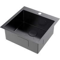 Кухонная мойка Omoikiri Akisame 51-GM нерж. сталь/вороненая сталь