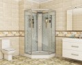 Душевая кабина Niagara Luxe NG-7799WBK (90x90х210) низкий поддон(15см),дверь распашная,стенки серебро,без крыши,4 места