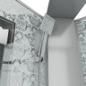 Душевая кабина Niagara Luxe NG-7799WBK (90x90х210) низкий поддон(15см),дверь распашная,стенки серебро,без крыши,4 места