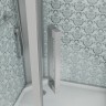 Душевая кабина Niagara Luxe NG-7799WBK (90x90х210) низкий поддон(15см),дверь распашная,стенки серебро,без крыши,4 места