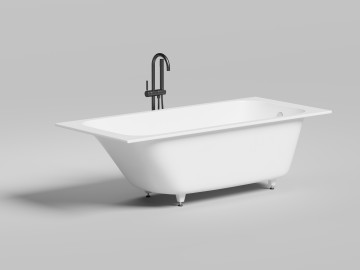 Ванна встраиваемая ORLANDA 180x80 покраска по RAL полностью S-Stone Матовое