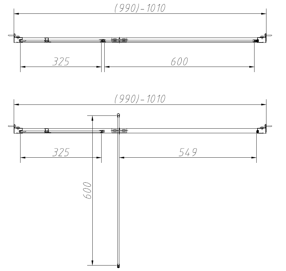 Душевой уголок Слим-Н (Slim-N) VSR-4SNP9010CLGM, 1000*900, вороненая сталь, стекло прозрачное