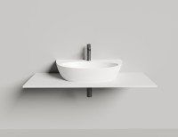 Раковина накладная ALDA WALL 03 710х450х150 S-Sense Глянцевое