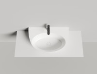 Раковина накладная ALDA WALL 03 710х450х150 S-Sense Глянцевое