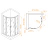Душевой уголок RGW PA-51B (Прозрачное, 900x900)