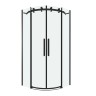 Душевое ограждение Grossman Classic 301.K33.04.9090.21.00 (90х90х195) четверть круга,раздвижная,черный матовый,стекло прозрачное, 1 место