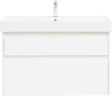 Тумба с раковиной Nova Lite 100 2 ящ. (SLIM SYNERGY) цв. бел. Глянец