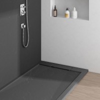Поддон для душа из искусственного камня VST-4SRL9016W, 1600*900*25, антрацит