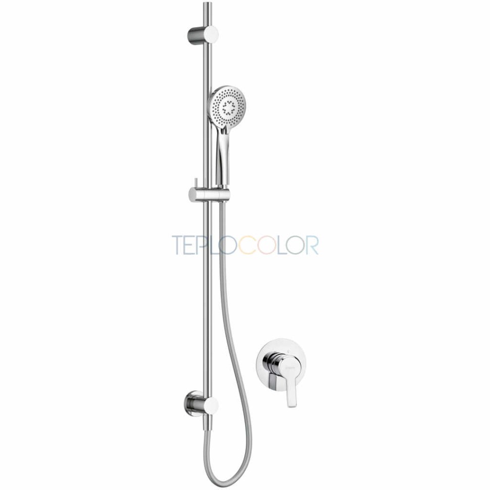 Набор для душа скрытого монтажа, со стойкой