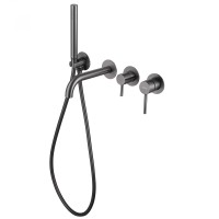 Смеситель ABBER Wasser Kreis AF8130NG для ванны скрытого монтажа, никель