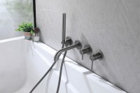 Смеситель ABBER Wasser Kreis AF8130NG для ванны скрытого монтажа, никель