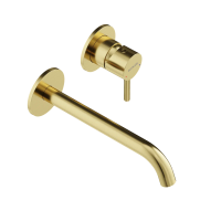 Смеситель для раковины SANCOS Etna с внутренней частью, брашированное золото, PVD покрытие, арт. SC9004BG