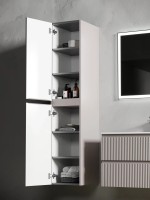 Шкаф-пенал SANCOS Snob R подвесной Doha Soft, 350х350х1650 мм, арт. PSNR35SM