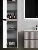 Шкаф-пенал SANCOS Snob R подвесной Doha Soft, 350х350х1650 мм, арт. PSNR35SM