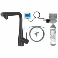 Смеситель для кухни, с комплектом фильтрации воды, с выдвижным изливом