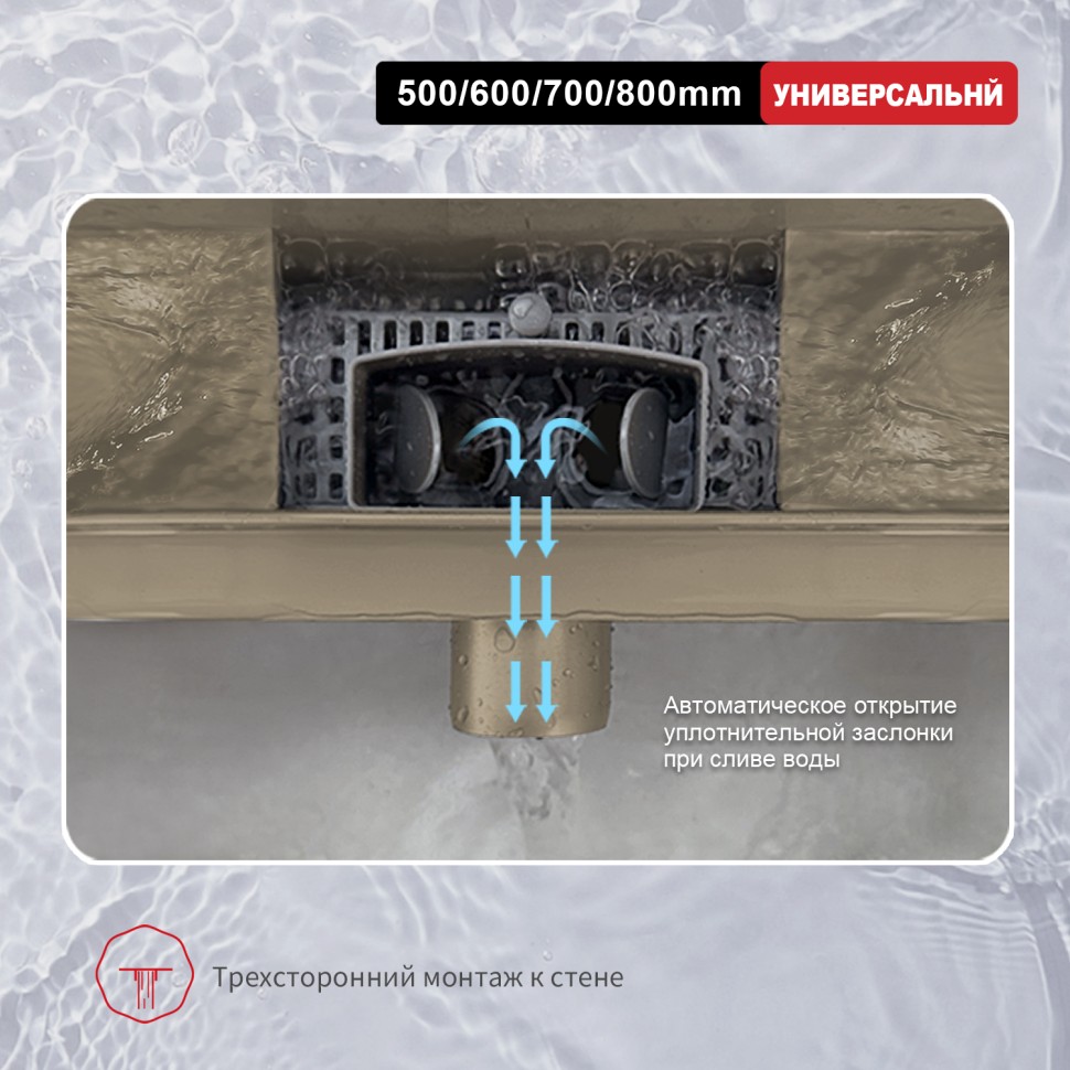 Трап для душа 70*600мм R650 R650.60.03