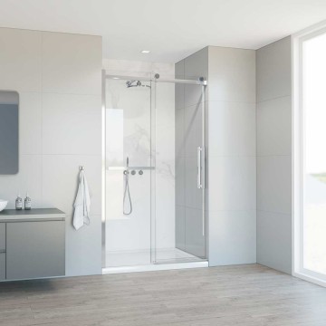 Душевая дверь Комо Софт (Como Soft) VDS-1CS110CL, 1100, хром, стекло прозрачное