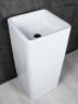 Раковина Gid Nb149 81119 накладная белая 41x41x85