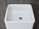 Раковина Gid Nb149 81119 накладная белая 41x41x85