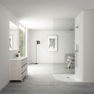 из искусственного камня VST-4SQ9012W-L,1200*900*25, белый матовый, левый
