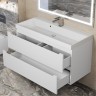 Тумба под раковину для ванной Uperwood Tanos 100 см, подвесная, белая матовая