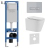 Комплект 3в1 IBERICA BLANCA инсталляция SILENCIO MINI, унитаз BURGOS ALTO белый, кнопка смыва ESTI-R хром матовый (IB.001M.BRA.234.214)