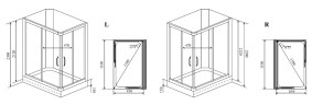 Timo Lux TL-1504 R душевая кабина 110*85*230, турецкая баня хамам