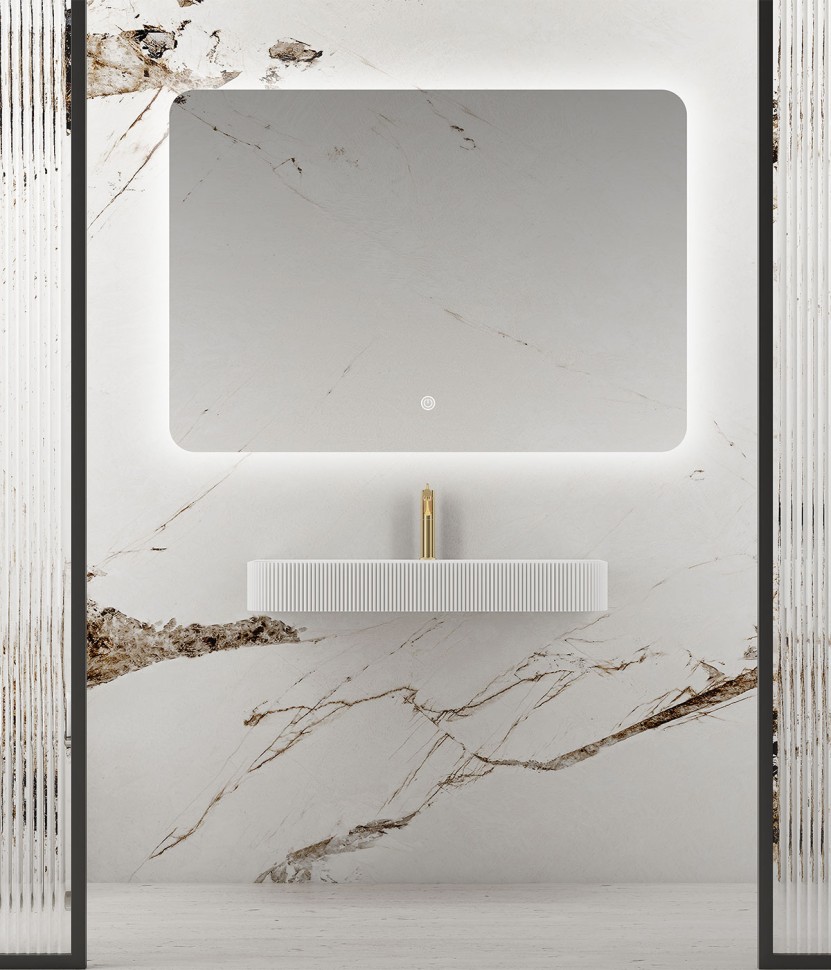 Зеркало LED VLM-3BE120 1200х800 c сенсорным выключателем и диммером