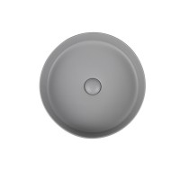Раковина керамическая Vincea VBS-216MG, 394*394*115, накладная, цвет матовый серый
