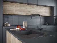 Смеситель для кухни Wetter, антрацит, We213030-401(AN), Paulmark