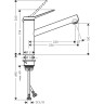 Смеситель для кухни Hansgrohe Zesis M3 3 150 74802000 хром