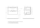 База под раковину подвесная BelBagno MARINO-700-2C-SO-NL-P