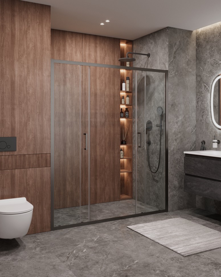 Душевая дверь CEZARES MOLVENO-BF-2-170-C-GM-IV