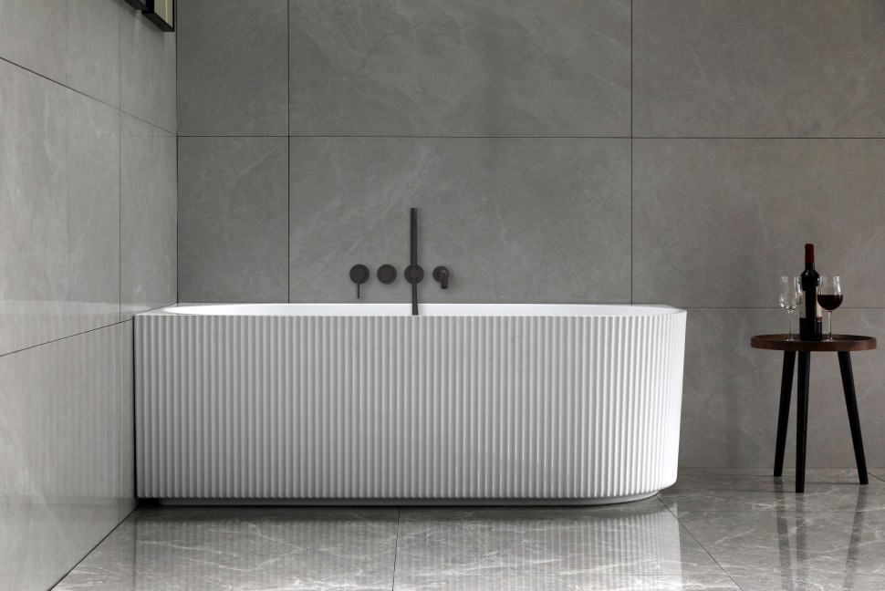 Ванна акриловая Vincea VBT-428-1700L, 1700*800*580, цвет белый, левая, щелевой перелив