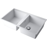 Кухонная мойка Omoikiri Kitagawa 83-2-U-WH Artceramic/белый