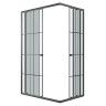Душевое ограждение Niagara Eco NG-1012-14QKL (120х80х190) прямоугольник,черный,раздвижное,стекло клетка,1 место