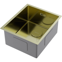 Кухонная мойка Omoikiri Taki 38-U/IF-LG нерж. сталь/светлое золото