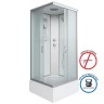 Душевая кабина Niagara Classic NG-1108-14 (90х90х215) средний поддон(26см),стекло матовое,4 места с полкой