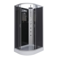 Душевая кабина Niagara Classic NG-3512-14RBKTG (120х80х210) низкий поддон(13см),стекло тонированное,3 места
