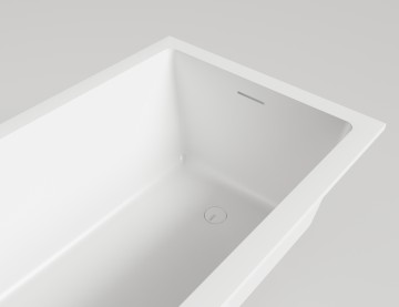 Ванна встраиваемая CASCATA KIT 180x80 S-Sense Глянцевое