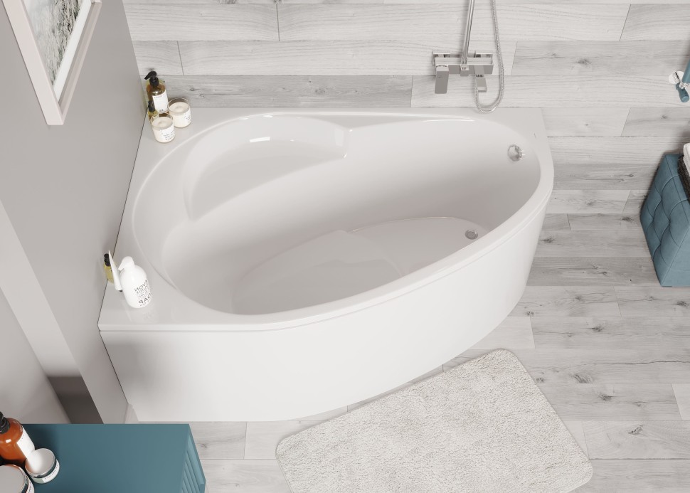 Акриловая ванна VAGNERPLAST FLORA 150x100 left