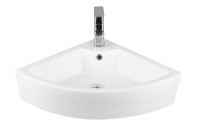 Раковина подвесная/угловая MILLEAU Perl MU7076B-GW (белый глянец)