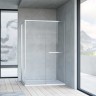 Душевой уголок Slim Soft VSR-1SS8011CL, 1100*800, хром, стекло прозрачное