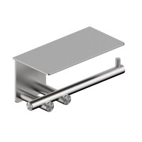 Бумагодержатель с полкой ABBER Osten 316 AA1830BST брашированная сталь