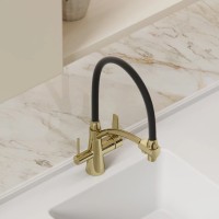 Смеситель для кухни SANCOS Eri с возможностью подключения фильтра, цвет полированное золото, PVD покрытие, арт. SC4001ZG