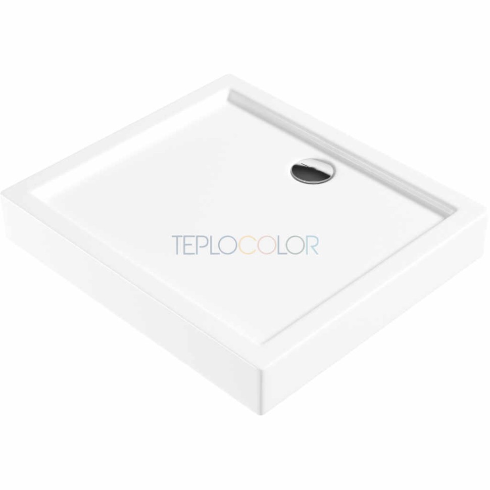 Акриловый душевой поддон, прямоугольный, 80x90 см