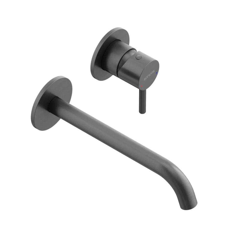 Смеситель для раковины SANCOS Etna с внутренней частью, вороненая сталь, арт. SC9004GG